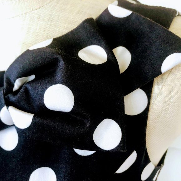 Ixia Mod Cloth Polka Dot Retro Dress W/ Bow - Picture 4 of 8